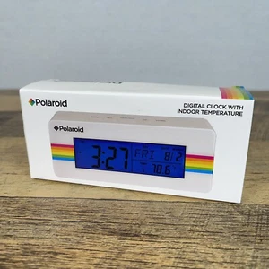 Style Asia Polaroid Desktop Digital Clock with 12/24 Hour, Indoor Temperature - Picture 1 of 7