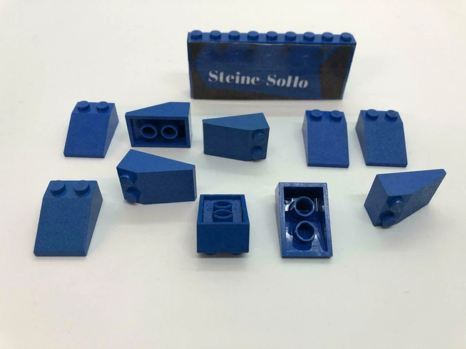 Lego (c) 10x Dachstein 33 Grad 2x3 blau - slope - 3298 - blue - Bild 1 von 1