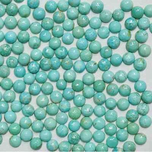 50002.5 - 2.5 mm Round Cut Turquoise Cabochons Very Rare Natural Untreated - Picture 1 of 9