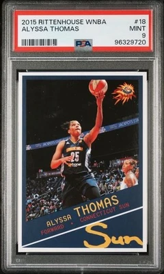 2015 Rittenhouse WNBA #18 Alyssa Thomas  PSA 9 Connecticut Sun Phoenix Mercury - Image 1 of 2