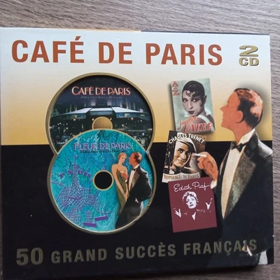 Café de Paris-50 grand Succès Farnçais Charles Trenet, Edith Piaf, Jean.. - 2CDs - Bild 1 von 2