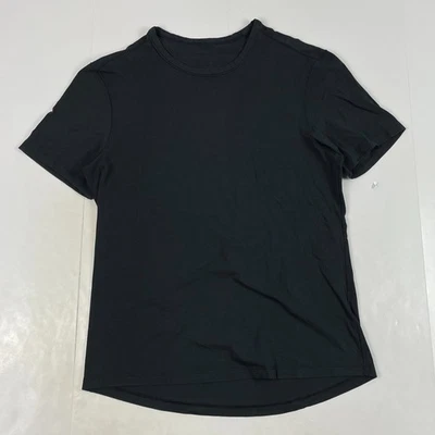 Camisa Lululemon Para Hombre Mediana Negra 5 Años Básica Manga Corta Entrenamiento Gimnasio Elástica Foto 1 de 4