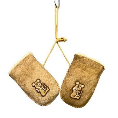 复古 Mr. Bick USA 100% 羊皮剪绒幼儿连指手套毛皮 — 第 1/4 张图片