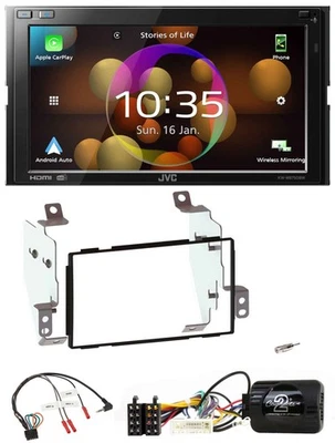 JVC DAB Lenkrad 2DIN Bluetooth USB Autoradio für Nissan Note E11 2009-2013 - Bild 1 von 4