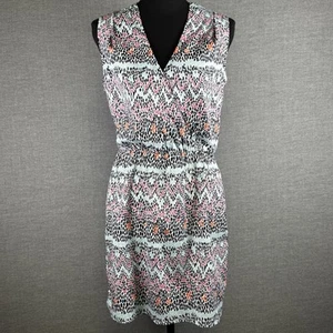 TORI RICHARD HONOLULU Blouson Neckholder-Kleid mit geometrischem Muster Größe 4 - Bild 1 von 12