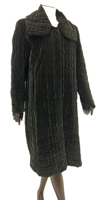 Abrigo de Terciopelo Acolchado Reversible Armani Collezioni - Hecho en Italia - EE. UU. 12 Foto 1 de 4