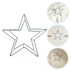  2 Pcs Wreath Frames Metal Floral Hoop Hanging Wire Artificial Flower - Picture 1 of 12