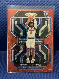 QUENTIN GRIMES 2021-22 Panini Prizm Choice Red Prizm ROOKIE /88 KNICKS - Picture 1 of 2