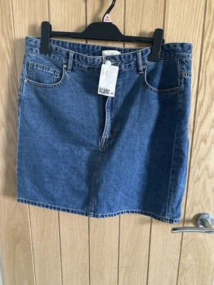 Brand New with Tags H&M Denim Skirt, Size 18 - Image 1 of 4