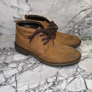 ECCO Hydro Max Brown Chukka Boots Mens Sz 39 US Sz 5 - Picture 1 of 8