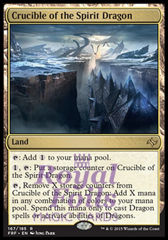 Crucible of the Spirit Dragon 1x FOIL FRF MTG Fate Reforged Rare MINT land - Image 1 of 1