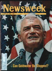 NEWSWEEK J15 1964 BARRY GOLDWATER-Jim Ryan-BOATS-Congo - Picture 1 of 1