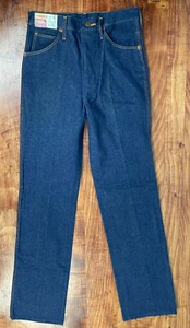 Vintage 1970's Wrangler Wrapid Transit Straight Leg Blue Jeans 28x34 Made In USA - Bild 1 von 5