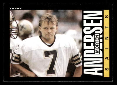 Morten Anderson 1985 Topps  Card #101 New Orleans Saints - Image 1 of 2