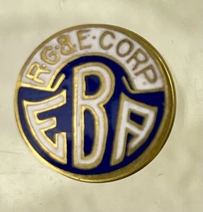 R G & E Rochester Gas & Electric Company EBA GOLD PLATE  Award Pin SCREW BACK - Picture 1 of 4