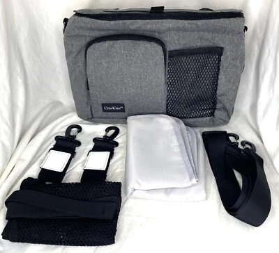 CitisKins™ Dad Diaper Bag Tote Shoulder Bag Insulated Pockets Gray - Image 1 of 4