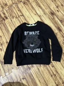 Hm H&M Kids Beware Werewolf Sweater 3D Sz 4-6Y - Picture 1 of 5