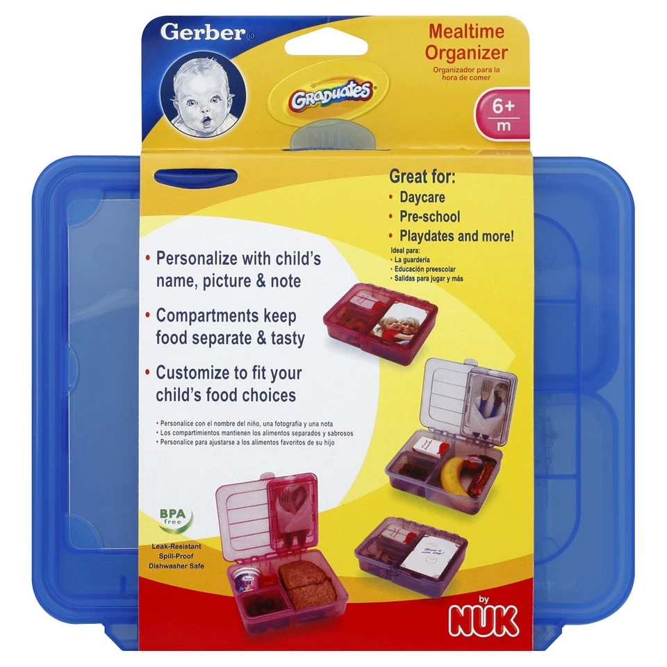 Fiambrera organizadora para la hora de comer NUK Gerber Graduates para niños pequeños Foto 1 de 1