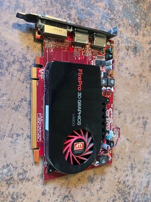 AMD ATI FirePRO V4800 1 GB GDDR5 SDRAM PCI Express x16 Graphics Card - Image 1 of 2