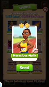 Tarjeta maestra de monedas, maravilloso Malik, juego deportivo - Imagen 1 de 1