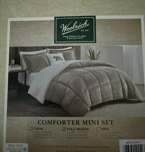 Woolrich Reversible Comforter Set Ultra Soft Plush to Sherpa, Down Alternativ... - Picture 1 of 2
