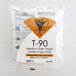 CAFEC Kaffeefilter Medium-dark Roast Coffee Cup 4, 100 Stück - Made in Japan