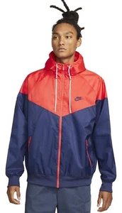 Nike Sportswear Men's Windrunner Hooded Jacket (Red/Navy) DA0001-410 - Picture 1 of 4