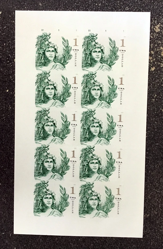2018USA #5295 $1.00 Statue of Freedom - Sheet of 10   Mint - Image 1 of 1
