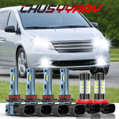 Farol de neblina LED para van de passageiros Honda Odyssey 2011-2021 4 portas 3,5L 6x - Imagem 1 de 4