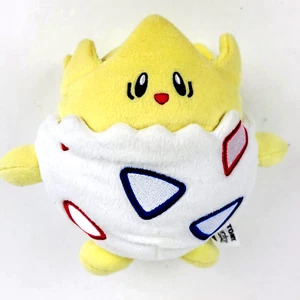 TOMY Pokemon Togepi Plush 2017 Nintendo Soft Toy 6" Tall Stuffed Animal - Picture 1 of 5