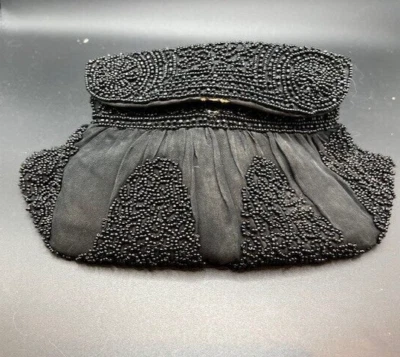 Vintage Chiffon Beaded evening bag from the early 1900's - Image 1 of 3