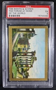 1911 T99 Sights & Scenes of the World Forum at Rome PSA 5 EX Cert #16744465 - Imagen 1 de 6