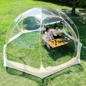Transparentes Kuppelzelt Campingzelt Outdoor Wasserdicht Transparent Pilzzelt - Bild 1 von 8