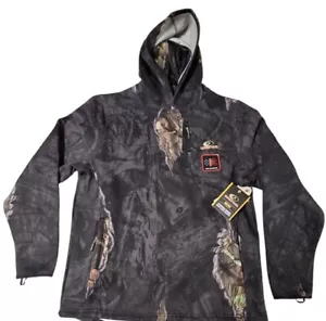 Mossy Oak Break-Up Eclipse Black Camo Hoodie Hunting Men's Size Small (34/36)  - Picture 1 of 13