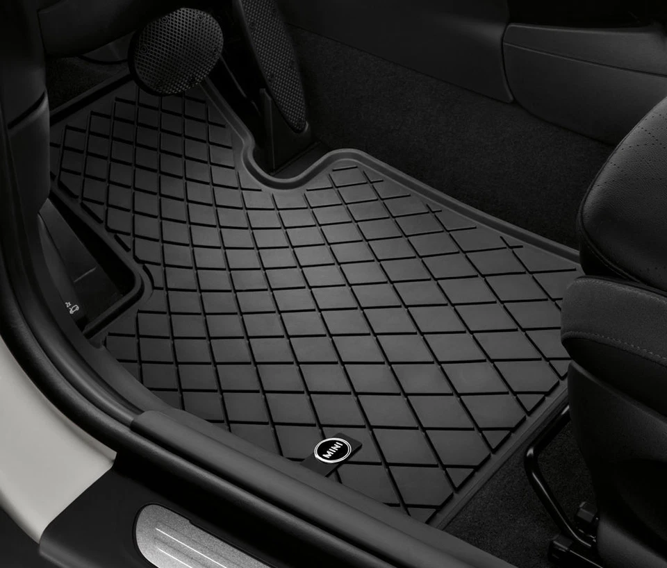 Juego de 4 alfombrillas de goma delanteras y traseras Mini Cooper F56 2014-2017 OEM Foto 1 de 1