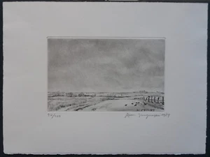 André JACQUEMIN (1904-1992) gravure originale 1989 - Numérotée/signée - Picture 1 of 3