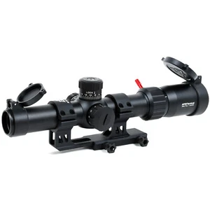AT3 Red Tail Rifle Scope with Illuminated BDC Reticle - 1-4x24 or 1-6x24 - Picture 1 of 12