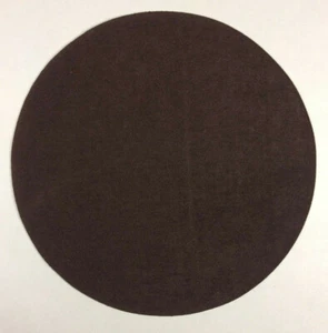 New 12" Round Brown Felt Pad W/ Adhesive Back For Lamp Bases #12BF204 - Picture 1 of 3