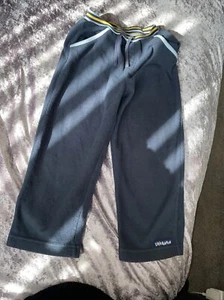 Boys wide leg blue jogging bottoms - Picture 1 of 5