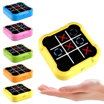 TIC TAC TOE GIOCO TRIS ELETTRONICO INTERATTIVO LED MODERNO PORTATILE ADULTI E BAMBINI PUZZLE