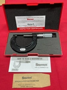Starrett 436.1FL-2 Outside Micrometer Friction Thimble, Lock Nut IN STOCK - Picture 1 of 5