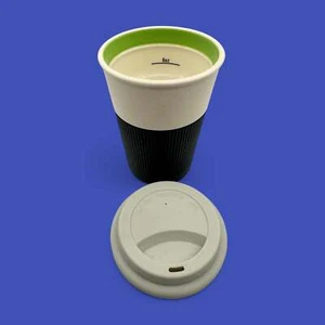 Starbucks Bone China Travel Mug – 8oz Reusable Cup with Grey Lid - Picture 1 of 9