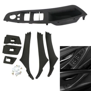 Schwarz Türgriff Fensterheber Schalter Knopfleiste Für BMW F10 F11 F18 2010-2017 - Picture 1 of 3