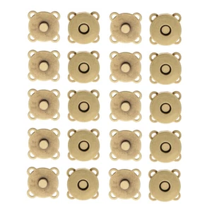 10tlg/Set Magnet Taschenverschlüsse Verschluss Knöpfe zum Aufnähen für Basteln Handtasche Tasche Kleidung - Bild 1 von 13