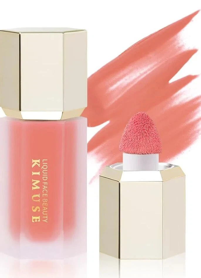 10x Blush for Cheeks KIMUSE Soft Cream Blush Makeup Liquid Lucky-Dewy Cool Pink