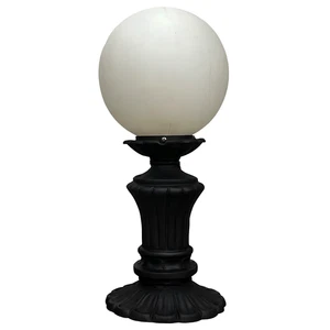 Tall Floral Fence Post Light Victorian Style Garden Walkway Newel Fixture 12.75" - Picture 1 of 5