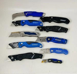 🌟Set bestehend aus 10 Kobalt klappbaren Lockback Taschenmesser Allzweckmesser Teppichmesser Messer - Bild 1 von 7