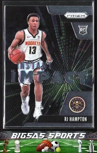 RJ Hampton 2020-21 Panini Prizm Instant Impact #10 Denver Nuggets - Picture 1 of 2
