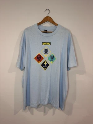 Vintage Anos 90 Platina Plus Boy Scouts Of America Tamanho 4XL Ponto Único Fabricado nos EUA - Imagem 1 de 4