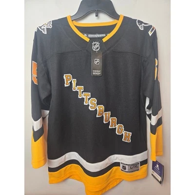 Хоккейная футболка Pittsburgh Penguins Эрика Карлссона молодежная L/XL НХЛ - Изображение 1 из 4